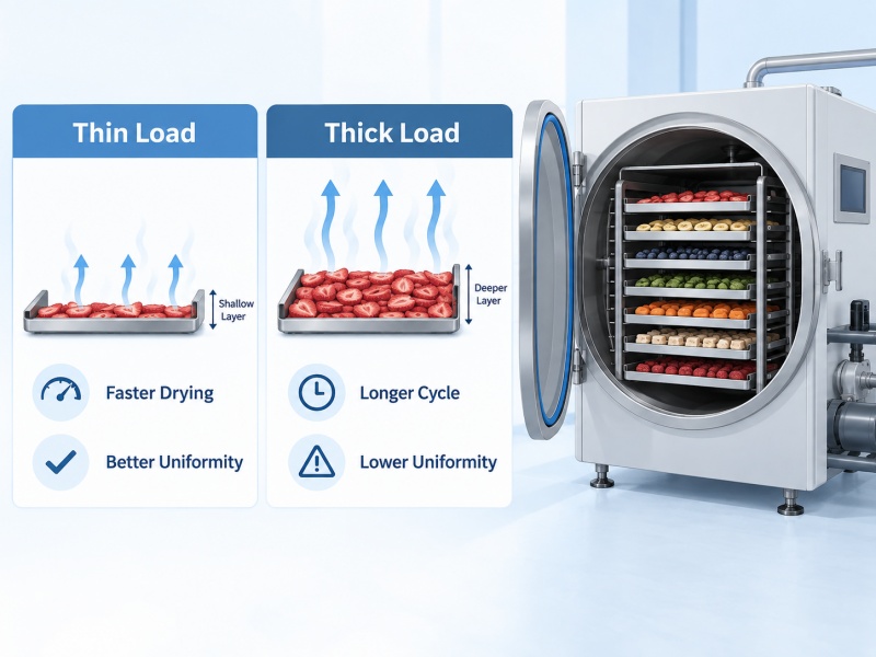 How Tray Loading Thickness Changes Freeze-Drying Time and Product Uniformity